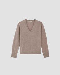 womens-cashmere-relaxed-v-neck-toasted-sesame | alt