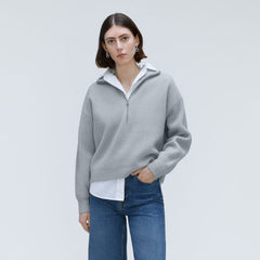 womens-felted-merino-halfzip-sweater-sky-blue