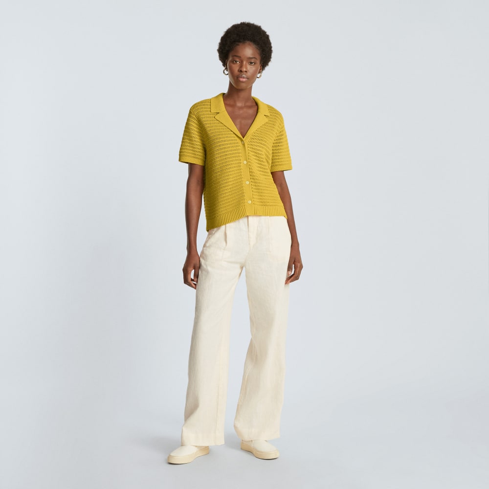 womens-crochet-knit-polo-citrus