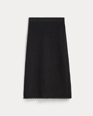 womens-lace-knit-skirt-black | alt