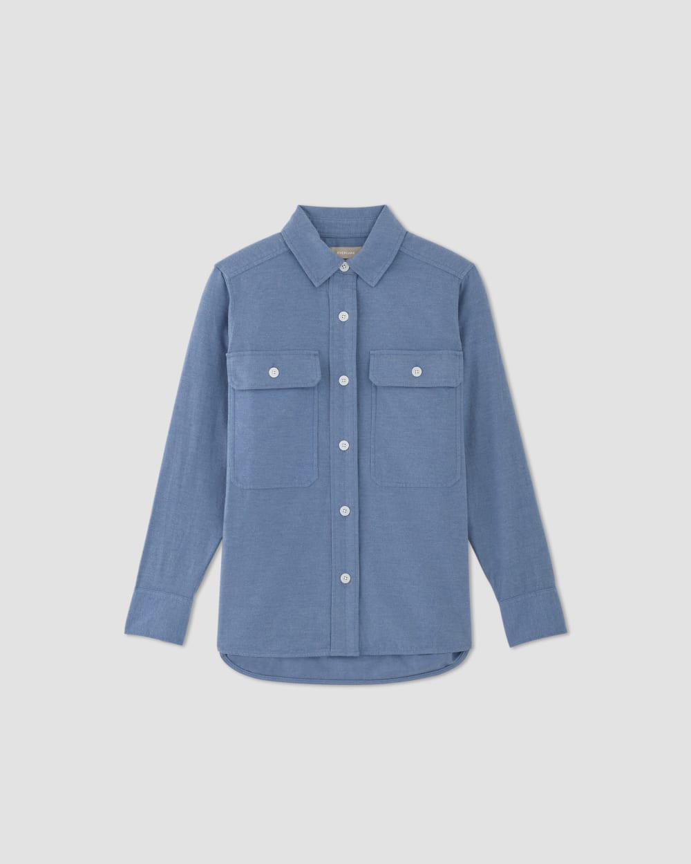 womens-cotton-flannel-shirt-heathered-heritage-blue | alt
