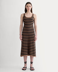 womens-crochet-tank-dress-mocha-black | primary