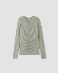 womens-merino-tencel-relaxed-v-neck-abyss-blue | alt