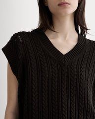womens-mesh-cable-vest-everyday-cotton-black