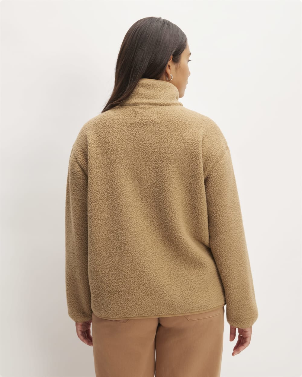 womens-renew-fleece-oversized-half-zip-tigers-eye-brown