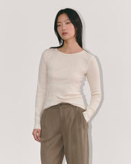 womens-supima-rib-long-sleeve-crew-heathered-oat | primary