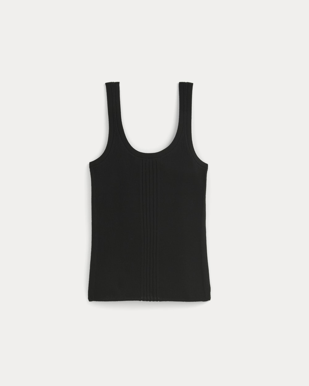 womens-light-ribbed-cami-in-soft-merino-black | alt