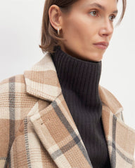 womens-italian-rewool-long-peacoat-charcoal-cornstalk-toasted-coconut | alt