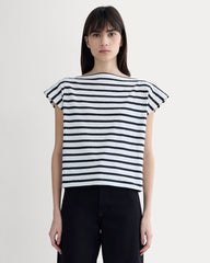 womens-oversized-muscle-tee-bone-black | primary