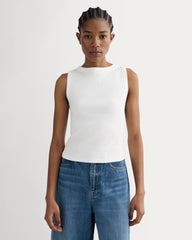 womens-selfie-boatneck-tank-white | primary