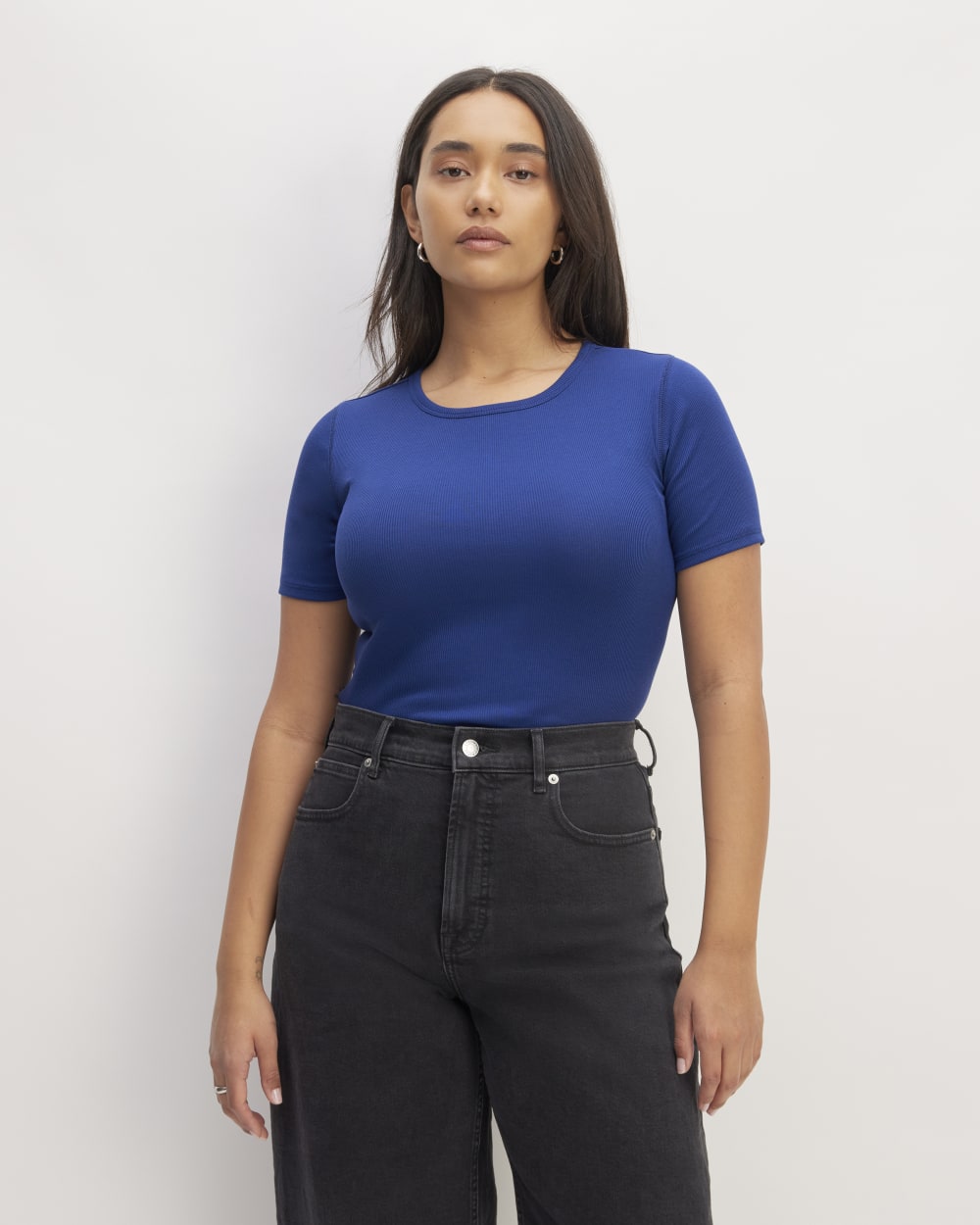 womens-supima-micro-rib-ss-crew-bellwether-blue | primary