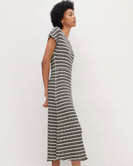 womens-rib-knit-cap-sleeve-midi-dress-bone-black