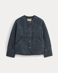 womens-denim-quilted-barrel-jacket-midnight | alt