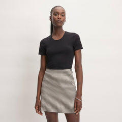 womens-supima-stretch-crew-neck-tee-black | primary