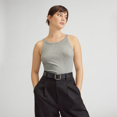 womens-cropped-supima-rib-tank-heather-grey | primary