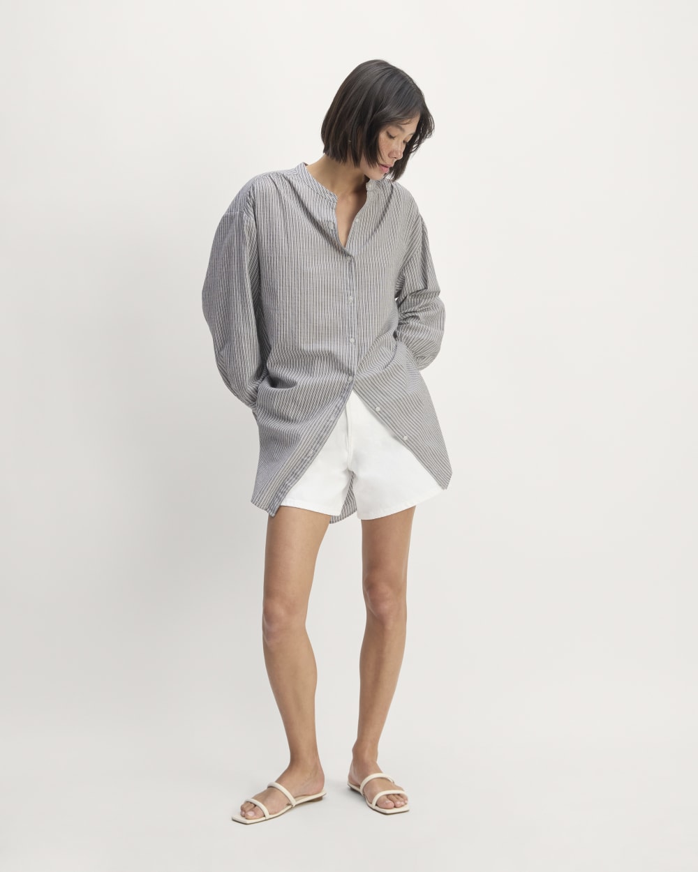 womens-gauze-oversized-shirt-white-black