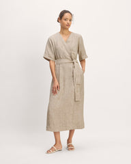 womens-short-sleeve-wrap-dress-cornstalk-chambray | primary