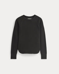 womens-slim-fit-crew-in-cozy-waffle-black | alt