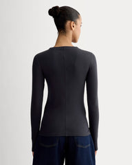 womens-luxe-rib-funnel-neck-tee-navy