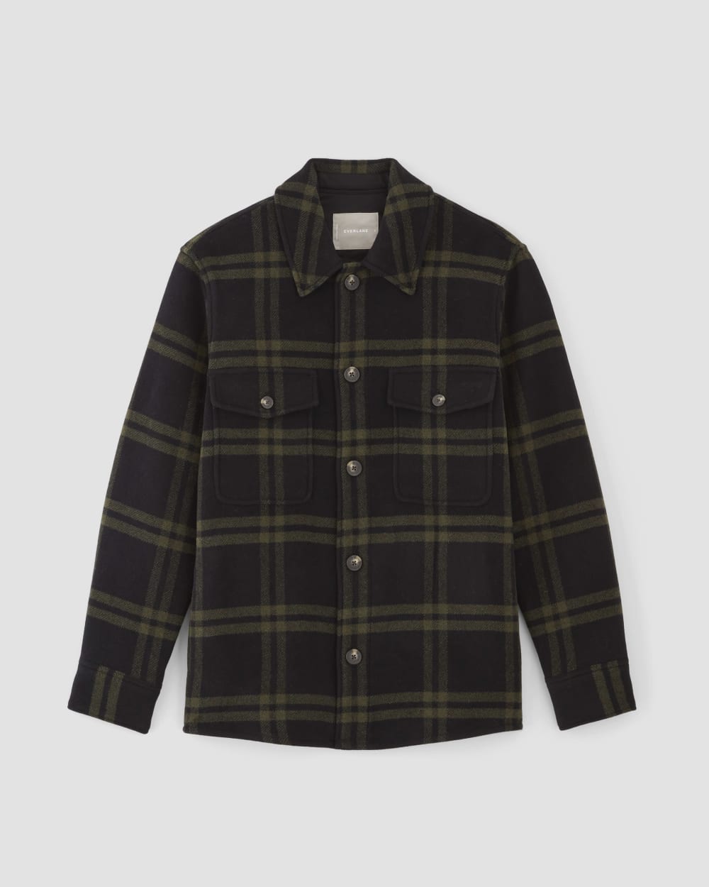 mens-rewool-ovszd-shirt-jacket-black-olive | alt