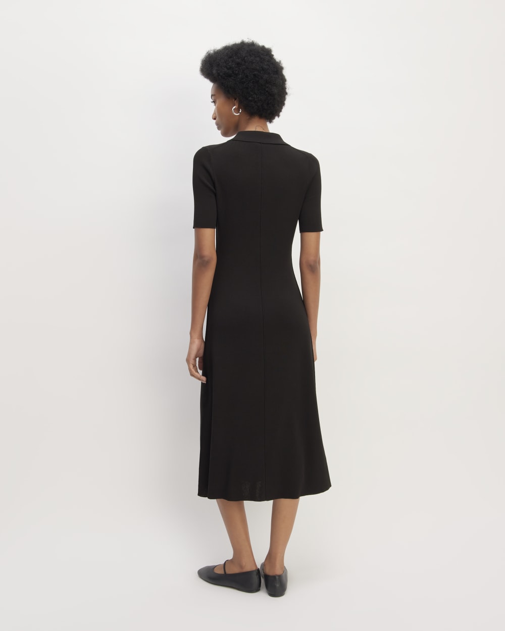 womens-viscose-knit-polo-midi-dress-black