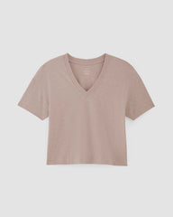 womens-organic-ctn-boxy-v-tee-burnt-sugar | alt