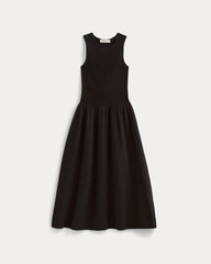 womens-knit-crew-dress-black | alt