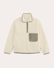 womens-renew-fleece-oversized-half-zip-heathered-oat | alt