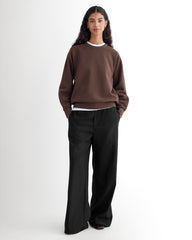 womens-fleece-raglan-crewneck-dark-chocolate