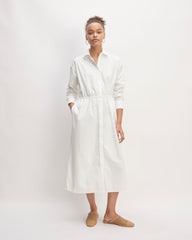 womens-supima-cotton-midi-shirt-dress-white | primary