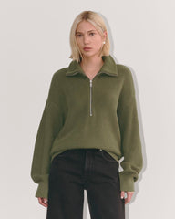 womens-cotton-half-zip-sweater-kalamata | primary