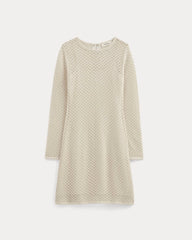 womens-lace-knit-mini-dress-birch | alt