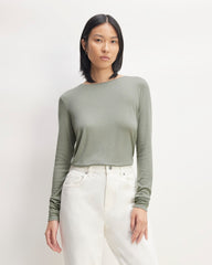 womens-merino-tencel-relaxed-tee-abyss-blue | primary