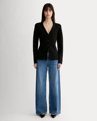 womens-knit-blazer-black