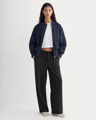 womens-luxe-fleece-wide-leg-sweatpant-black | primary