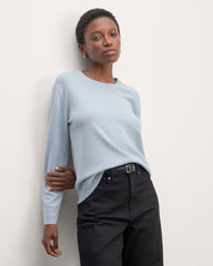 womens-cashmere-classic-crew-sweater-sky-blue | primary