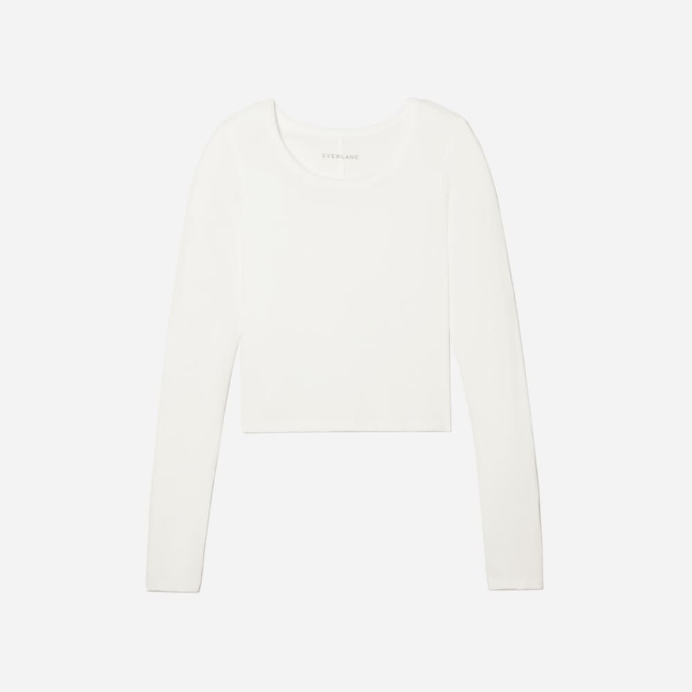 womens-cropped-supima-rib-ls-crew-white | alt