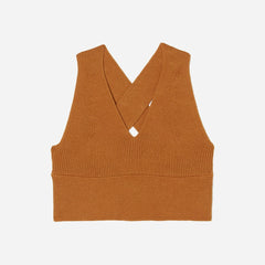 womens-cotton-crossback-cropped-sweater-butter-caramel | alt