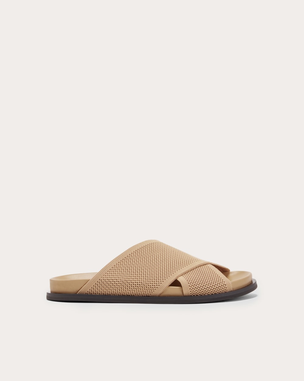 womens-reknit-crossover-slide-caramel | primary