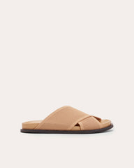 womens-reknit-crossover-slide-caramel | primary