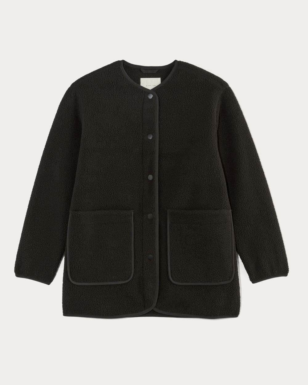 womens-teddy-fleece-liner-jacket-black | alt