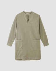 womens-long-sleeve-utility-mini-dress-sage-green | alt