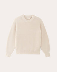 womens-cotton-oversized-cocoon-sweater-canvas | alt