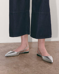 womens-studio-slingback-flat-silver | alt