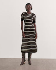 womens-cotton-blend-ribbed-sweater-dress-taupe-canvas-black | primary