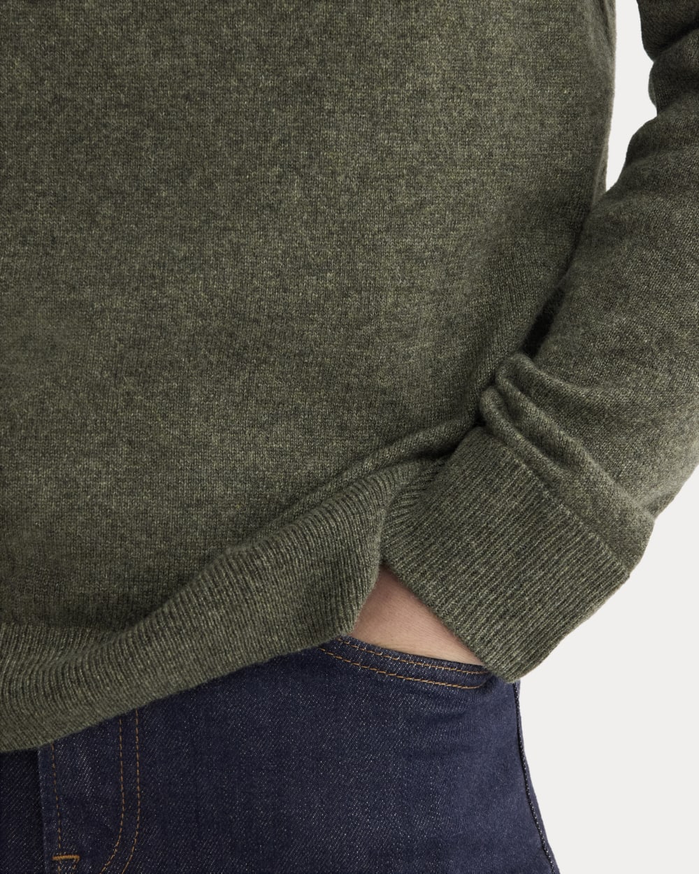 mens-cashmere-crew-heather-army-green