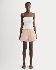 womens-a-line-denim-short-garment-dyed-pink | primary