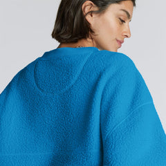 womens-renew-teddy-oversized-crew-horizon-blue | alt