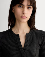 womens-rib-knit-henley-dress-black
