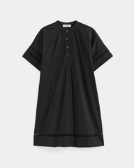 womens-lace-trim-popover-dress-black | alt
